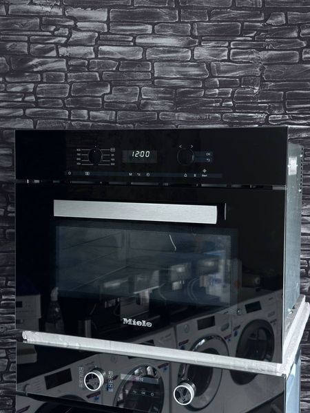 Комплект 2026: Духова шафа Miele H 2465 + Мікрохвильова піч Miele M 6160 Чорний Обсидіан 2873 фото