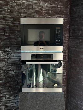 Комплект Miele: Духова шафа з Паровим Ударом H 5681 + Вбудована Мікрохвильова піч M 8261 87 фото